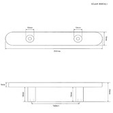 Hardware Concepts Eclair Brass Cabinet Handle