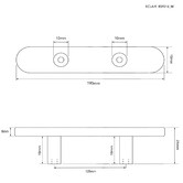 Hardware Concepts Eclair Brass Cabinet Handle