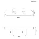 Hardware Concepts Eclair Brass Cabinet Handle