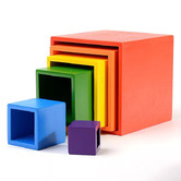 Happy Life Distribution 6 Piece Rainbow Stacking Box Set