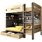 EzSpace Teom Bunk Bed with Shelving Unit