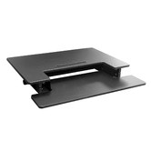 Hilift Black Hilift Sit &amp; Stand Desk with Keyboard Tray
