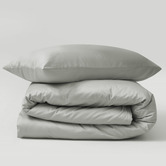 Aldrin Home Dove Grey Gaultier Bamboo-Blend Quilt Cover Set
