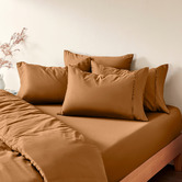 Aldrin Home Gaultier 400TC Bamboo &amp; Cotton Sateen Fitted Sheet Set