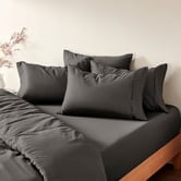 Aldrin Home Gaultier 400TC Bamboo &amp; Cotton Sateen Fitted Sheet Set