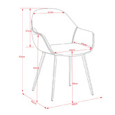 By Designs Benicio Velvet Dining Chairs
