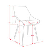 By Designs Shogun Velvet Dining Chairs