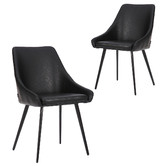 By Designs Shogun Faux Leather Dining Chairs