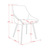 By Designs Shogun Faux Leather Dining Chairs
