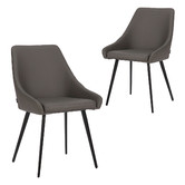 By Designs Shogun Faux Leather Dining Chairs