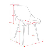 By Designs Shogun Velvet Dining Chairs