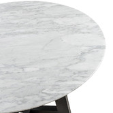 Casabona Devereaux Italian Carrara Marble Dining Table | Temple & Webster