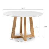 By Designs Devereaux Marble Dining Table
