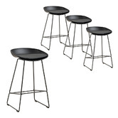 By Designs 66cm Tobi Faux Leather Kitchen Stools