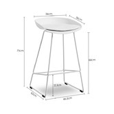 By Designs 66cm Tobi Faux Leather Kitchen Stools
