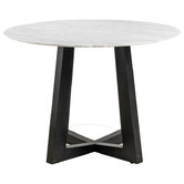 Chair &amp; Charm Devereaux Italian Carrara Marble Dining Table