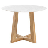 By Designs Devereaux Italian Carrara Marble Dining Table