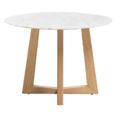 By Designs Devereaux Italian Carrara Marble Dining Table