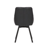 By Designs Nemo Swivel Faux Leather Dining Chairs