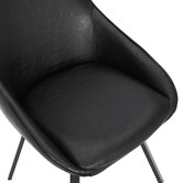 By Designs Nemo Swivel Faux Leather Dining Chairs