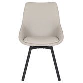 By Designs Nemo Swivel Faux Leather Dining Chairs