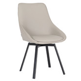 By Designs Nemo Swivel Faux Leather Dining Chairs