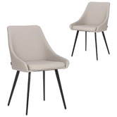 By Designs Shogun Faux Leather Dining Chairs