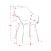 By Designs Fido Upholstered Dining Chairs