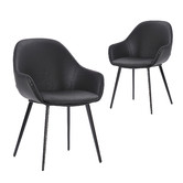 By Designs Fido Faux Leather Dining Chairs