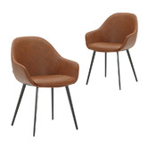 By Designs Fido Faux Leather Dining Chairs