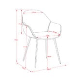 By Designs Fido Faux Leather Dining Chairs