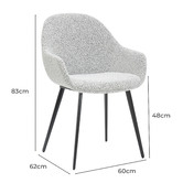 By Designs Deandre Boucl&eacute; Dining Chairs