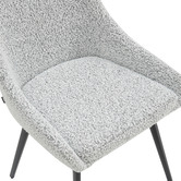 By Designs Black &amp; White Amiel Boucl&eacute; Dining Chairs