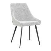By Designs Black &amp; White Amiel Boucl&eacute; Dining Chairs
