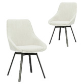 Chair &amp; Charm Hailee Swivel Dining Chairs