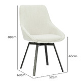 Chair &amp; Charm Hailee Swivel Dining Chairs