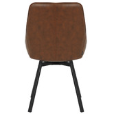 By Designs Nemo Swivel Faux Leather Dining Chairs