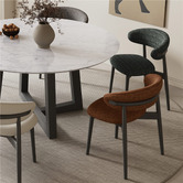 Chair &amp; Charm Devereaux Italian Carrara Marble Dining Table