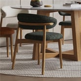 By Designs Emir American Oak Wood Dining Chairs