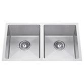 Fontaine Industries Toronto 760mm Double Stainless Steel Kitchen Sink