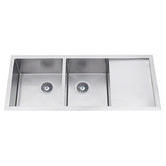 Fontaine Industries Toronto 1300mm 1 &amp; 3/4 Stainless Steel Kitchen Sink with Drainer