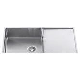 Fontaine Industries Toronto 910mm Single Stainless Steel Kitchen Sink with Drainer