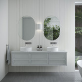 Fontaine Industries Rosa Backplate 200mm Bath/Basin Wall Mixer Set