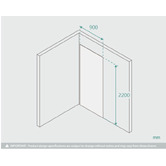 Fontaine Industries 2200mm Shower Wall Panel