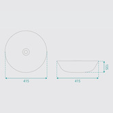 Fontaine Industries Marissa Ceramic Above Counter Basin
