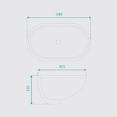 Fontaine Industries Aniston 540mm Ceramic Undermount Basin
