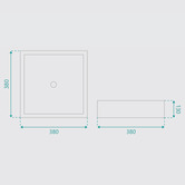 Fontaine Industries Brooklyn 380mm Ceramic Above Counter Basin