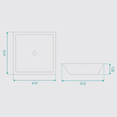 Fontaine Industries Chadwick 410mm Ceramic Above Counter Basin