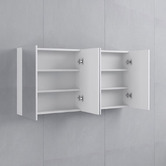 Fontaine Industries Shelini 1200mm 4 Door Mirrored Shaving Cabinet