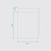 Fontaine Industries Wall-Mounted Mirror Bathroom Cabinet